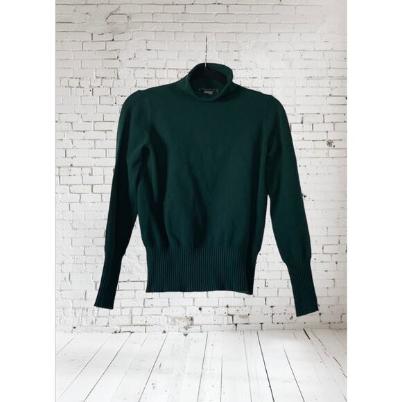 French Connection Turtleneck Dark Green Women’s Size Medium - Picture 1 of 7